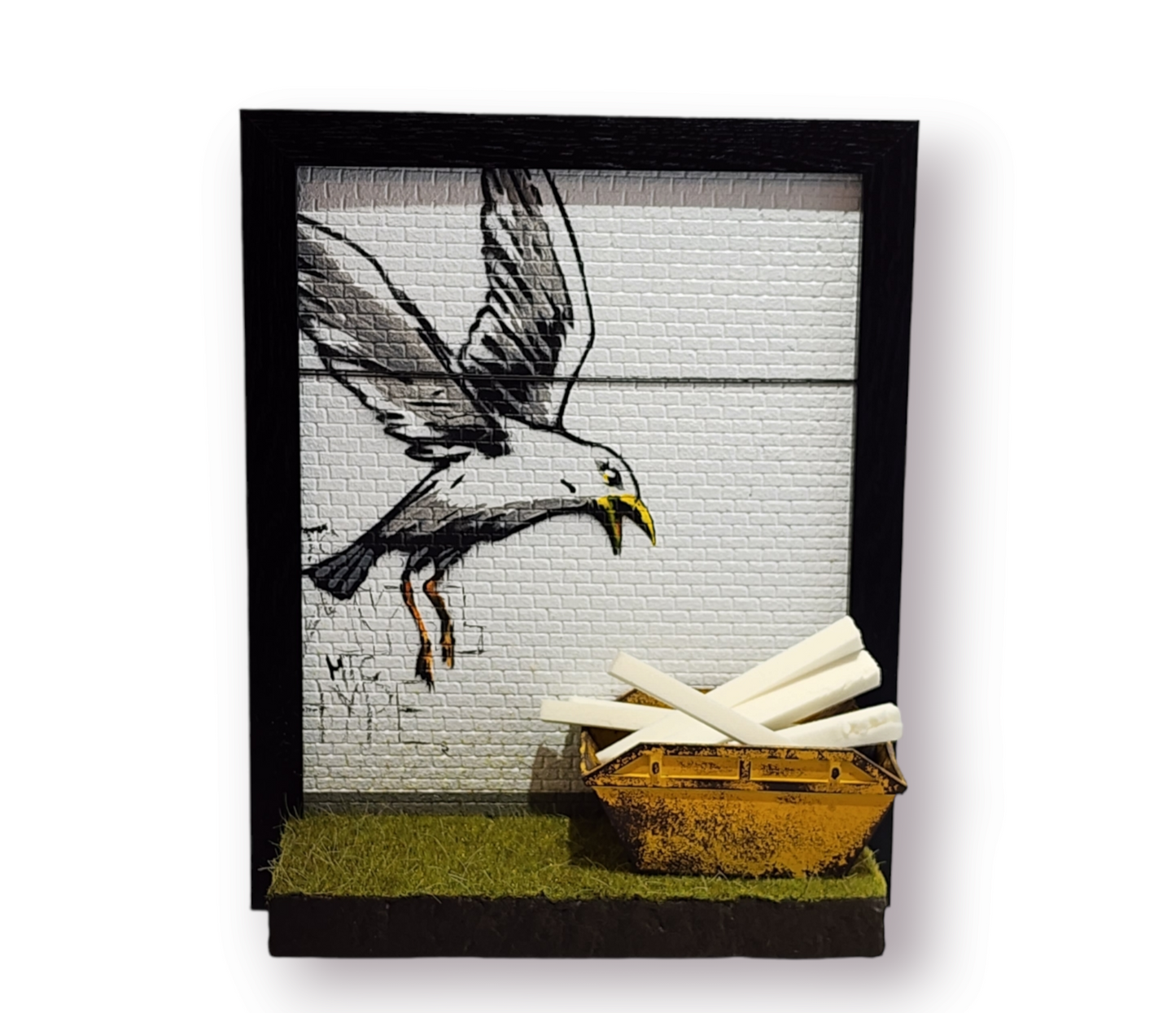 "Recreation of Banksy's Great British Spraycation Seagull"