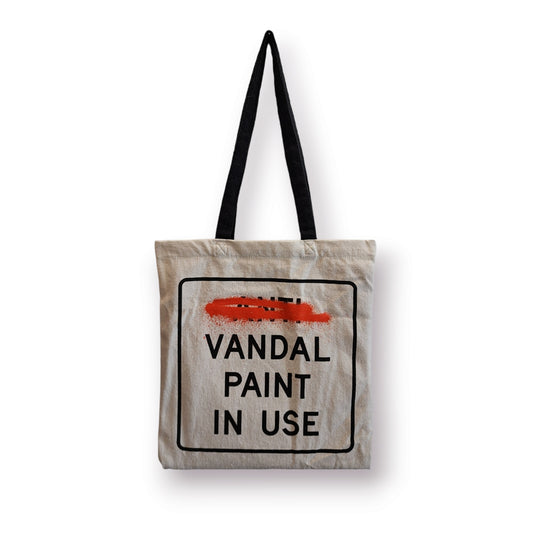 Banksy Cut and Run exhibit bag
