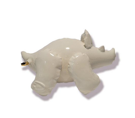 Inflatable Triceratops (White) 2022