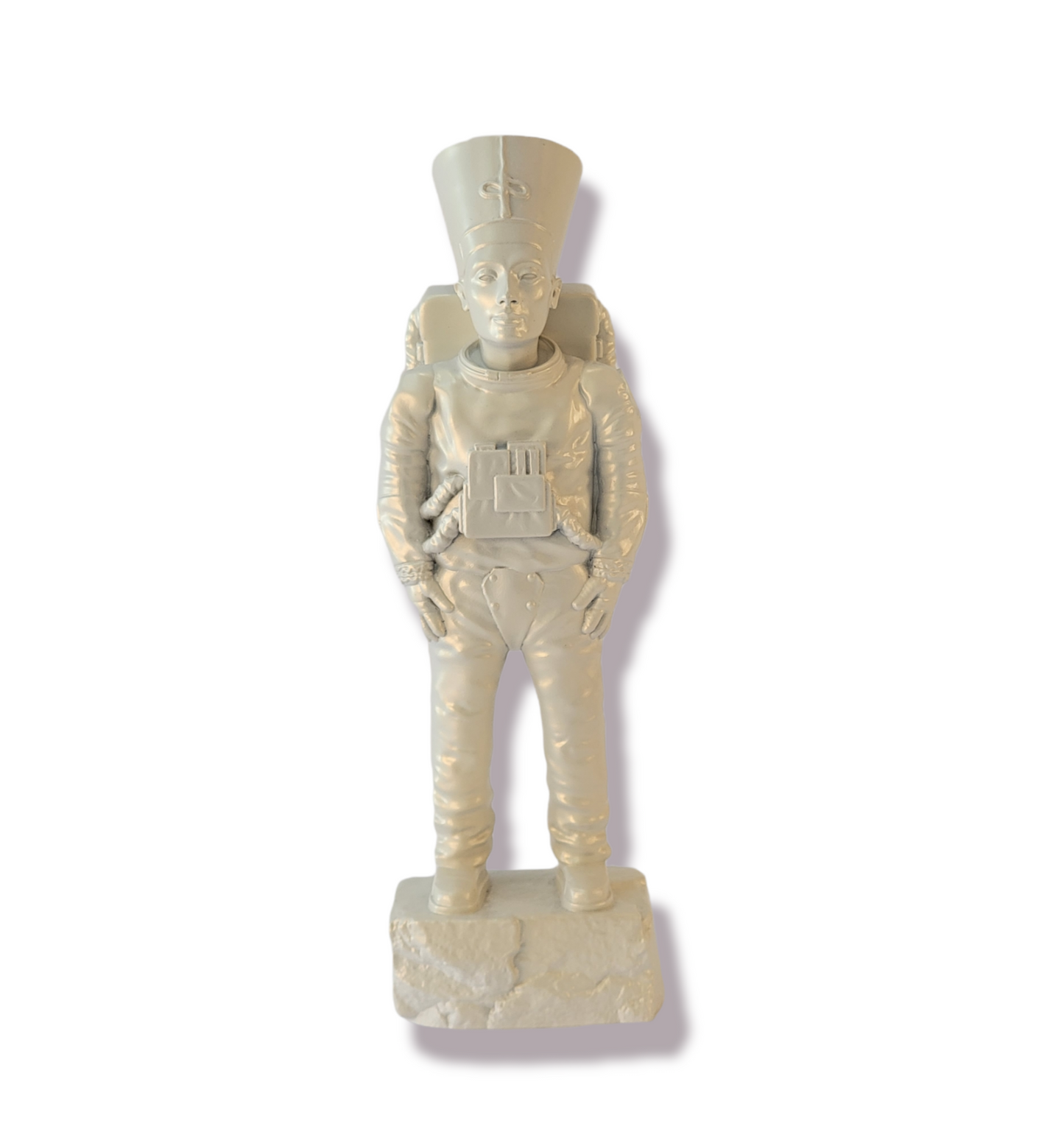 "Ancient Astronaut XL" - Nefertiti Pearl White