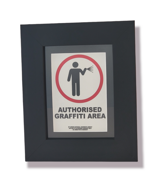 "Authorized Graffiti Area Sticker" 2006