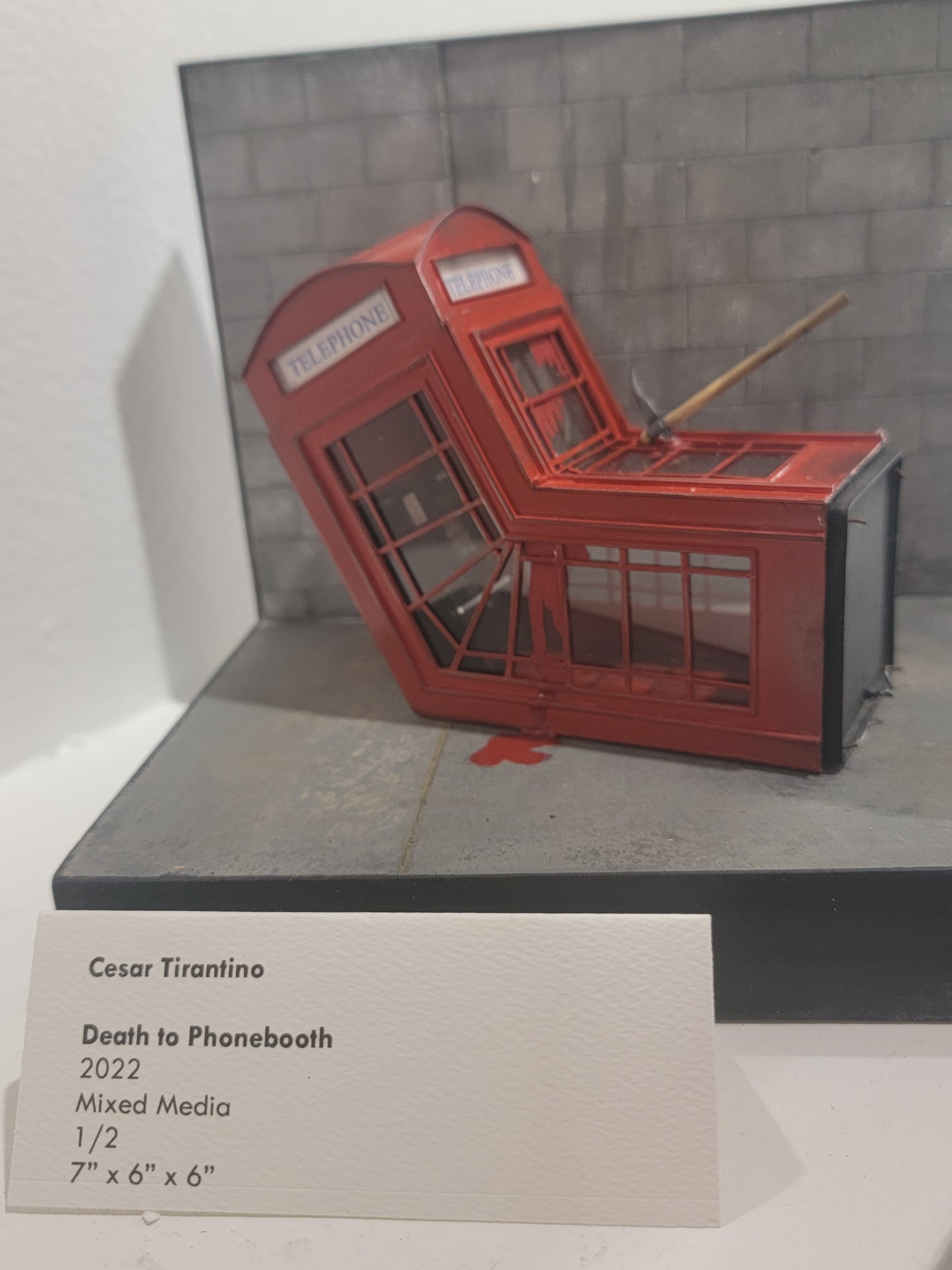 Recreation of Banksy's Death to Phonebooth - 2022