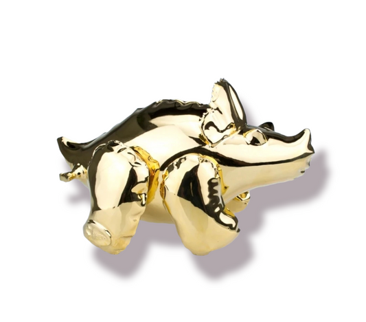 "Inflatable Triceratops" (Gold)