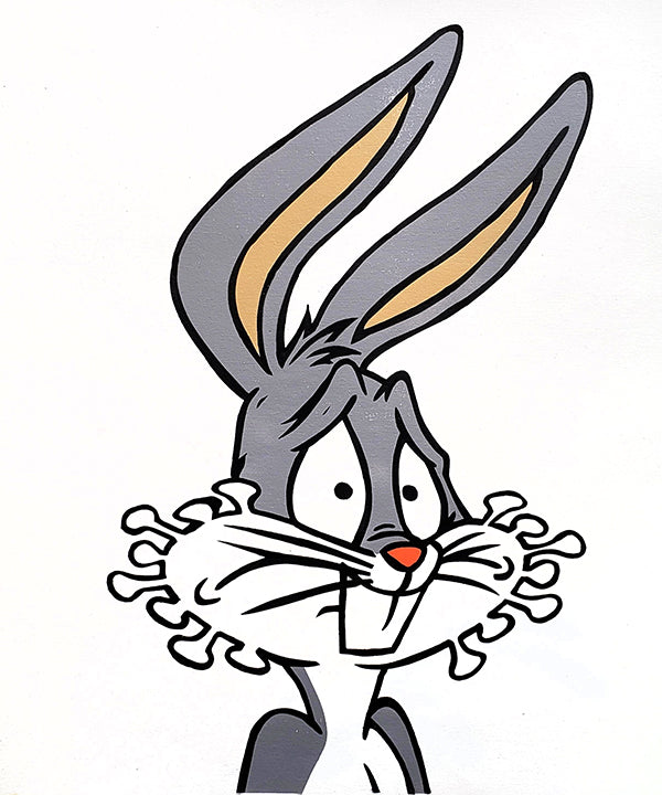 Covid Cartoon Characters - Bugs Bunny 2022