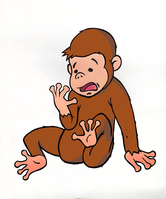 Covid Cartoon Characters - Curious George 2022